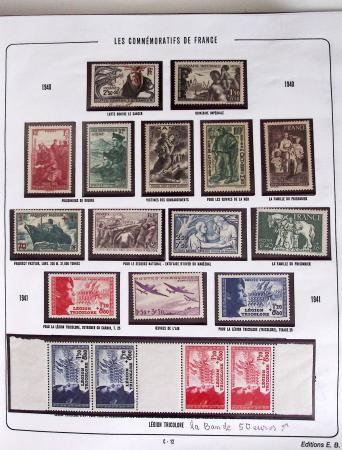 1900-2019, Collection de timbres de France à réarranger