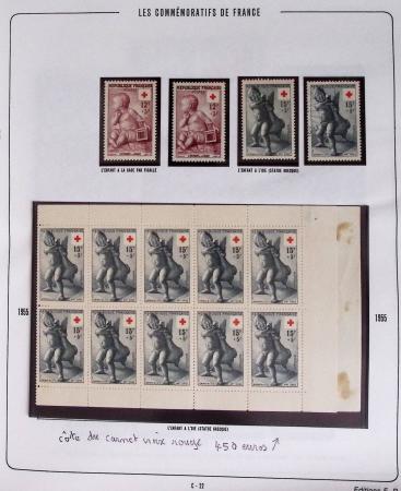 1900-2019, Collection de timbres de France à réarranger