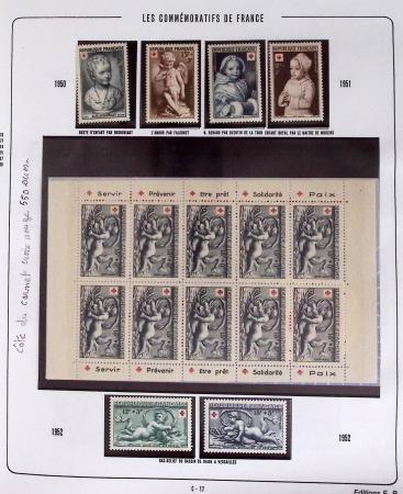 1900-2019, Collection de timbres de France à réarranger