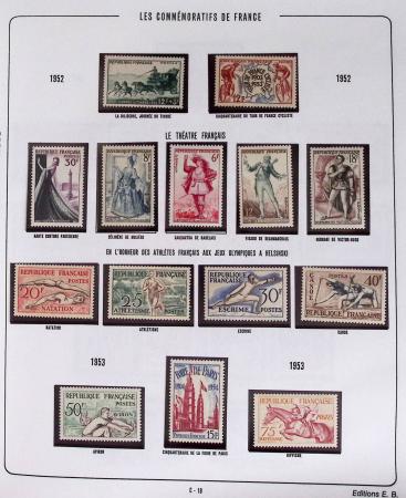 1900-2019, Collection de timbres de France à réarranger