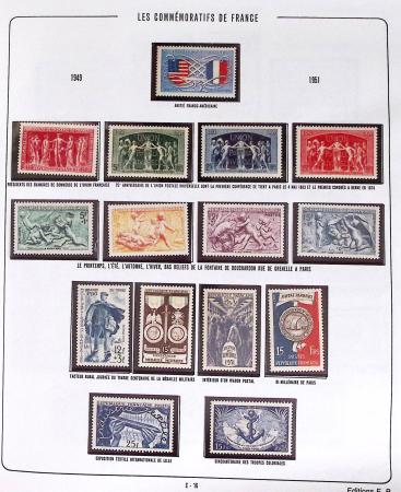 1900-2019, Collection de timbres de France à réarranger