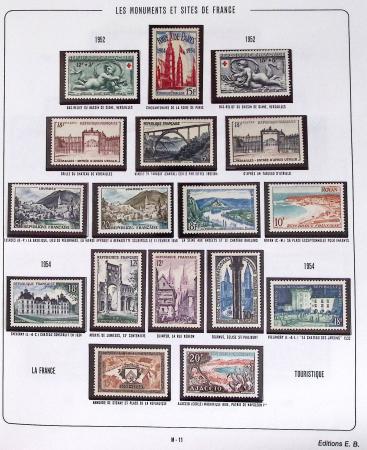 1900-2019, Collection de timbres de France à réarranger