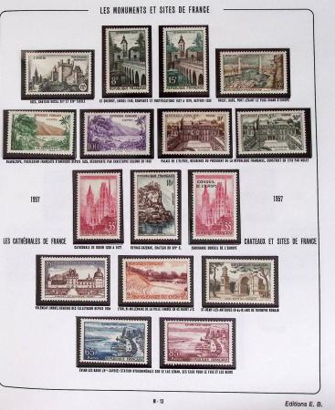 1900-2019, Collection de timbres de France à réarranger