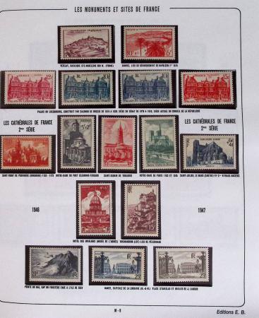 1900-2019, Collection de timbres de France à réarranger