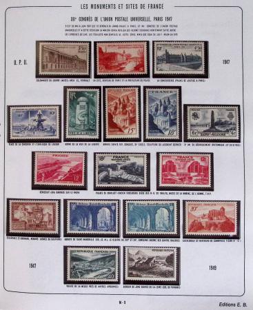 1900-2019, Collection de timbres de France à réarranger