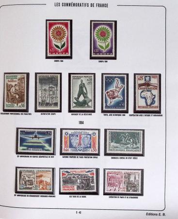 1900-2019, Collection de timbres de France à réarranger