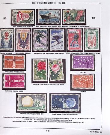 1900-2019, Collection de timbres de France à réarranger