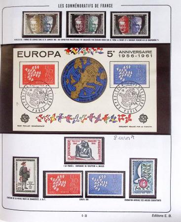 1900-2019, Collection de timbres de France à réarranger