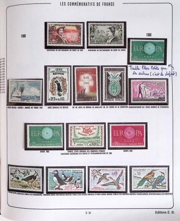1900-2019, Collection de timbres de France à réarranger