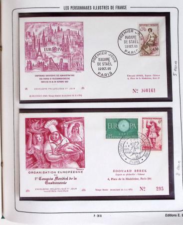 1900-2019, Collection de timbres de France à réarranger