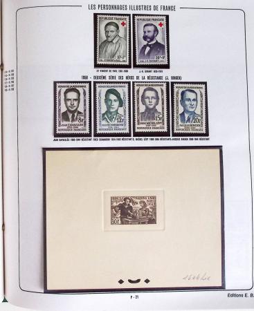 1900-2019, Collection de timbres de France à réarranger