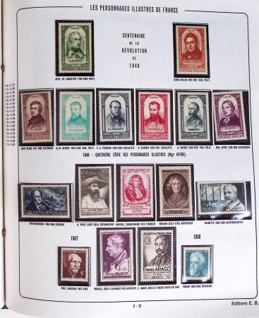 1900-2019, Collection de timbres de France à réarranger