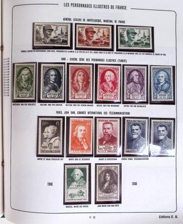 1900-2019, Collection de timbres de France à réarranger
