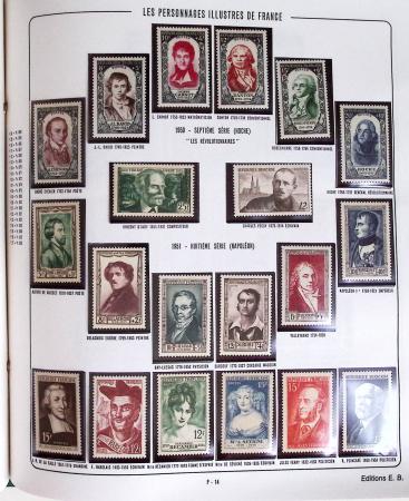 1900-2019, Collection de timbres de France à réarranger