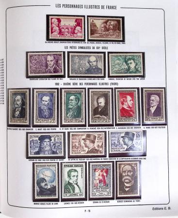 1900-2019, Collection de timbres de France à réarranger