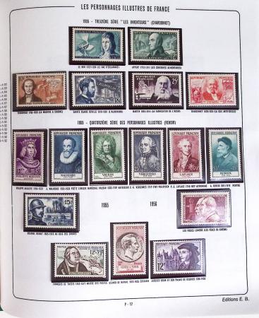 1900-2019, Collection de timbres de France à réarranger