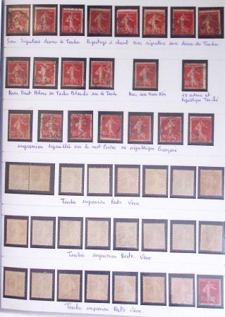 1900-2019, Collection de timbres de France à réarranger