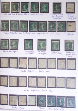 1900-2019, Collection de timbres de France à réarranger