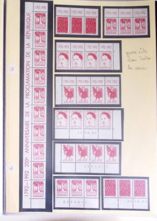 1900-2019, Collection de timbres de France à réarranger