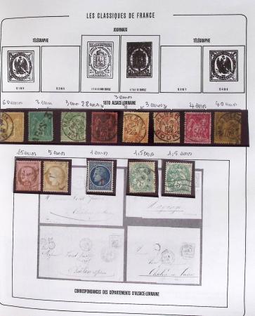 1900-2019, Collection de timbres de France à réarranger