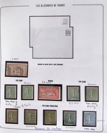 1900-2019, Collection de timbres de France à réarranger