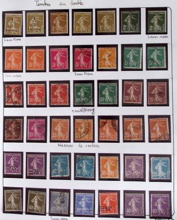 1900-2019, Collection de timbres de France à réarranger