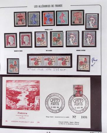 1900-2019, Collection de timbres de France à réarranger