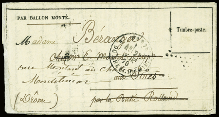 Gazette des Absents n°10 datée de Paris 28.11.1870
