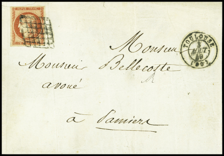 N°7a 1 franc vermillon vif (nuance exceptionnelle)