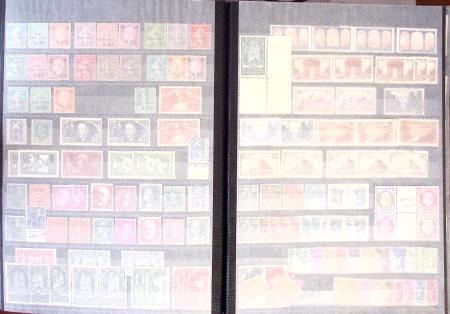 1849-1957, Collection/stock en 4 classeurs, neuf à