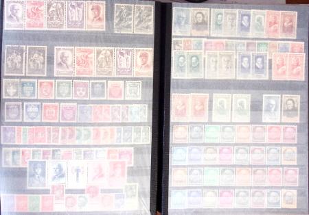 1849-1957, Collection/stock en 4 classeurs, neuf à