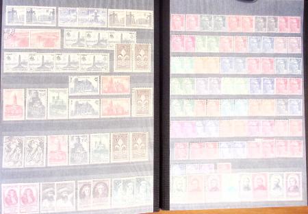1849-1957, Collection/stock en 4 classeurs, neuf à
