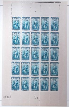 1930-1982 Ensemble de feuilles très bien conservées