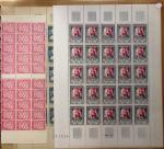 1930-1982 Ensemble de feuilles très bien conservées