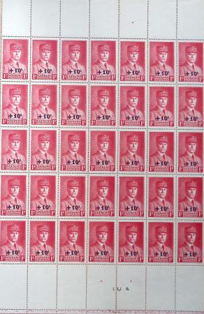 1930-1982 Ensemble de feuilles très bien conservées