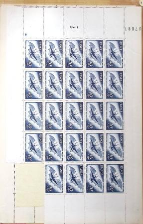 1930-1982 Ensemble de feuilles très bien conservées