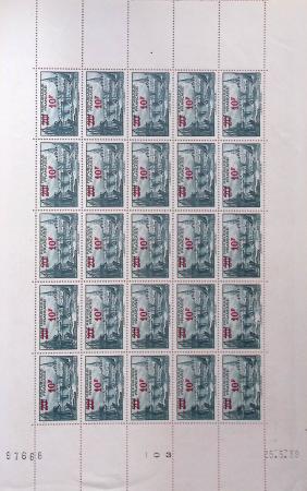 1930-1982 Ensemble de feuilles très bien conservées