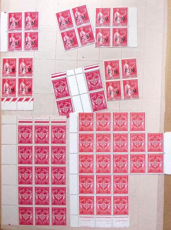 1930-1982 Ensemble de feuilles très bien conservées