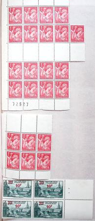 1930-1982 Ensemble de feuilles très bien conservées