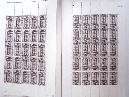 1930-1982 Ensemble de feuilles très bien conservées