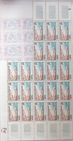1930-1982 Ensemble de feuilles très bien conservées