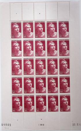 1930-1982 Ensemble de feuilles très bien conservées