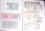 Collection de 4 classeurs de BILLETS DE BANQUE du monde
