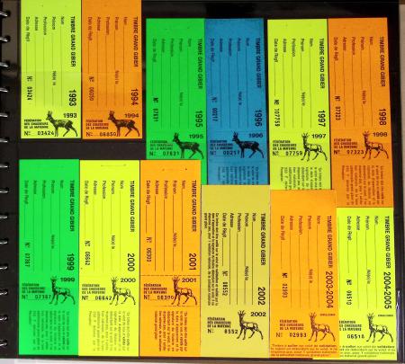 1876-2004 FISCAUX - CHASSE : Très belle collection
