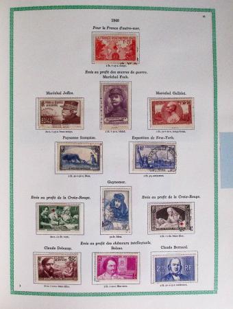 1960-2016, Collection de France en 6 classeurs, commençant
