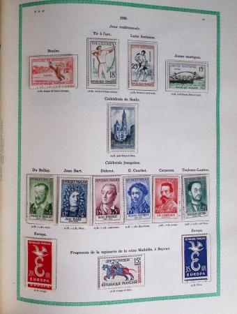 1960-2016, Collection de France en 6 classeurs, commençant
