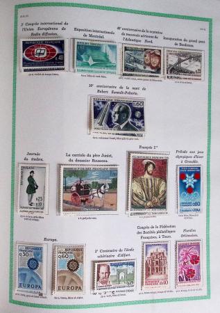 1960-2016, Collection de France en 6 classeurs, commençant