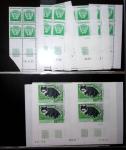 1970-1999 Collection en 4 albums de timbres neufs en