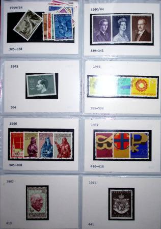 1860-1990 Small all-world estate in seven stockbooks