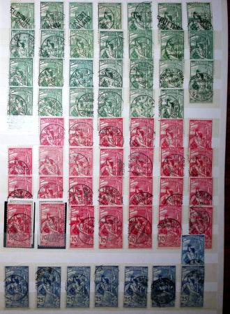1860-1990 Small all-world estate in seven stockbooks